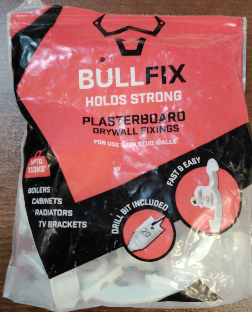 Plasterboard Drywall Fixings For Use With Stud Walls