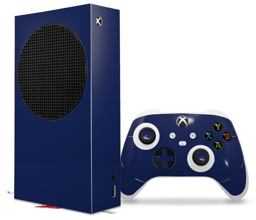 Skin Wrap for XBOX Series S Console Controller Solids Collection Navy Blue