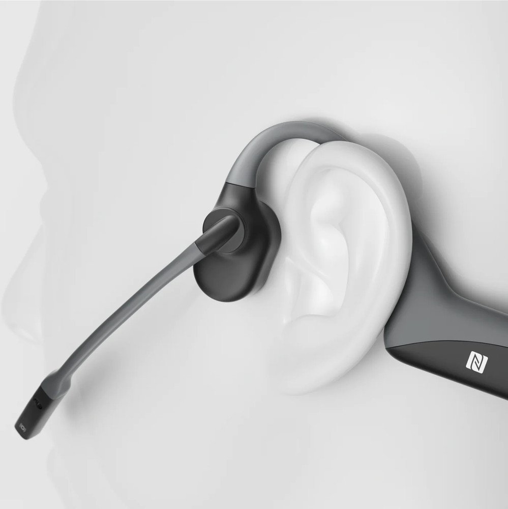 SHOKZ OpenComm - Open-Ear Bone Conduction Headphones, Wireless Computer Headsets