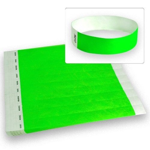 100, 500, 1000 Count - 3/4" Tyvek Wristbands (Choose Your Color)