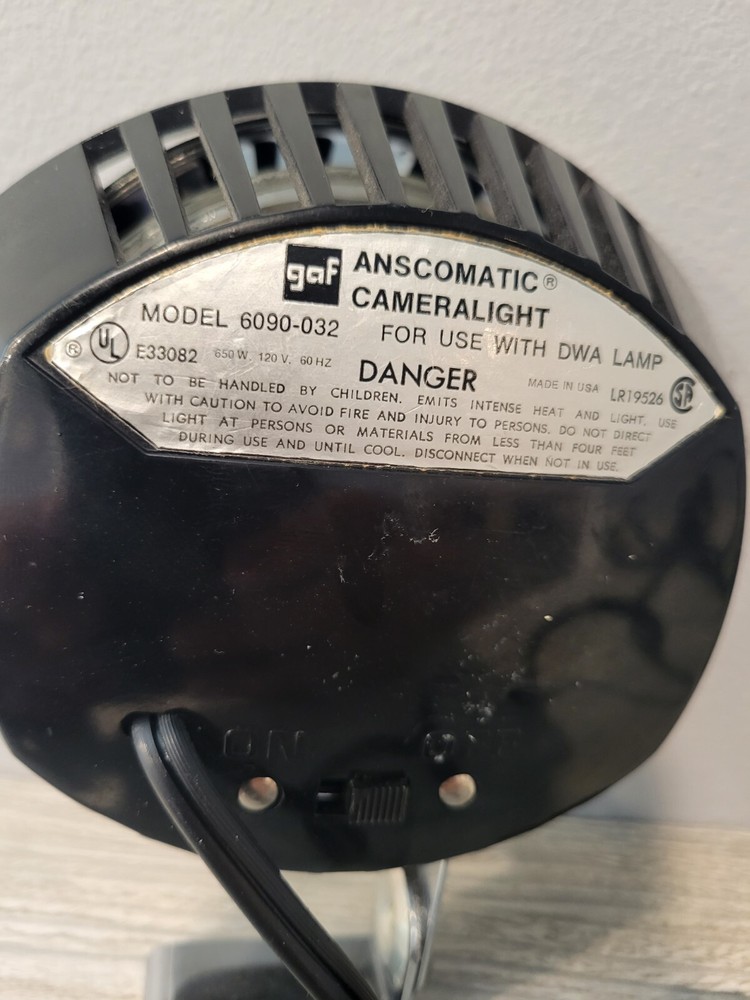 GAF Anscomatic Camera Light cameralight 6090-032