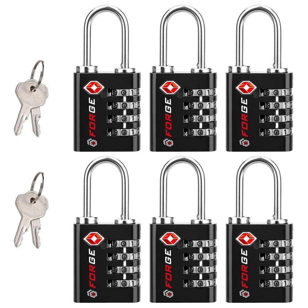 Forge Dual-Opening: Key or Combination Access Lock, TSA Approved Locks for Lu...
