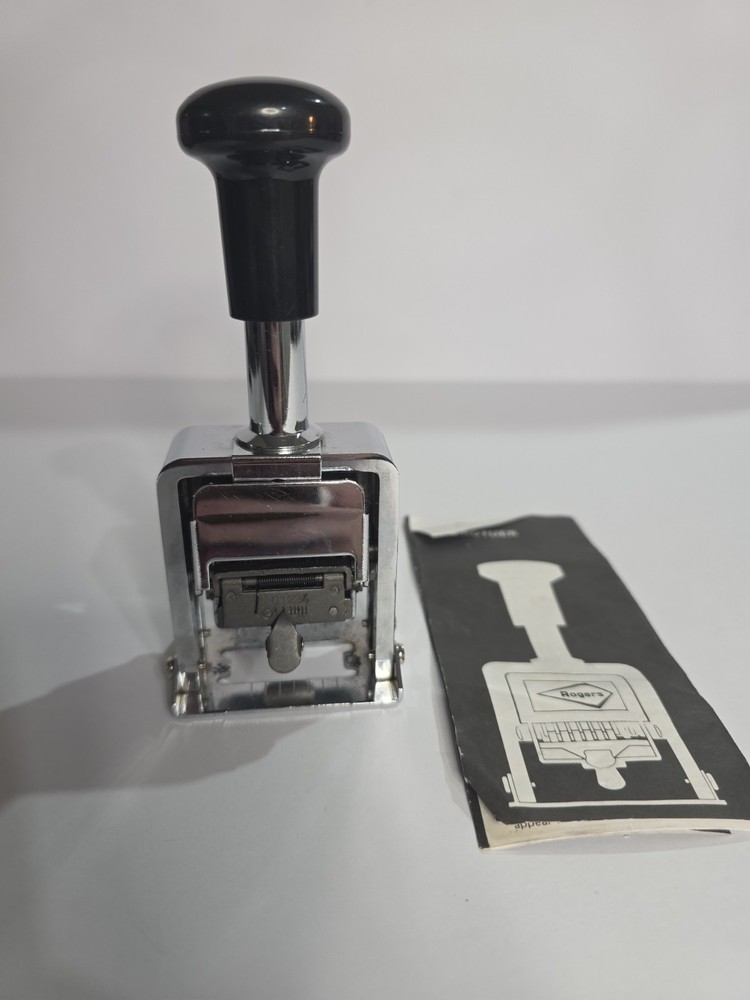 Rogers Stamp Auto Numbering Machine Model 04213