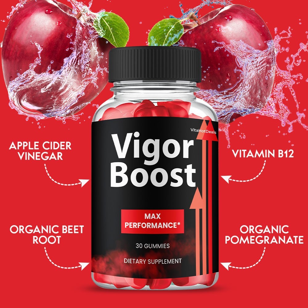 Vigor Boost Gummies, Max Strength Formula, VigorBoost Supplement (3 pack)
