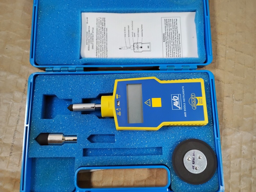 Biddle AVO Digital Hand Tachometer - Direct Contact Style