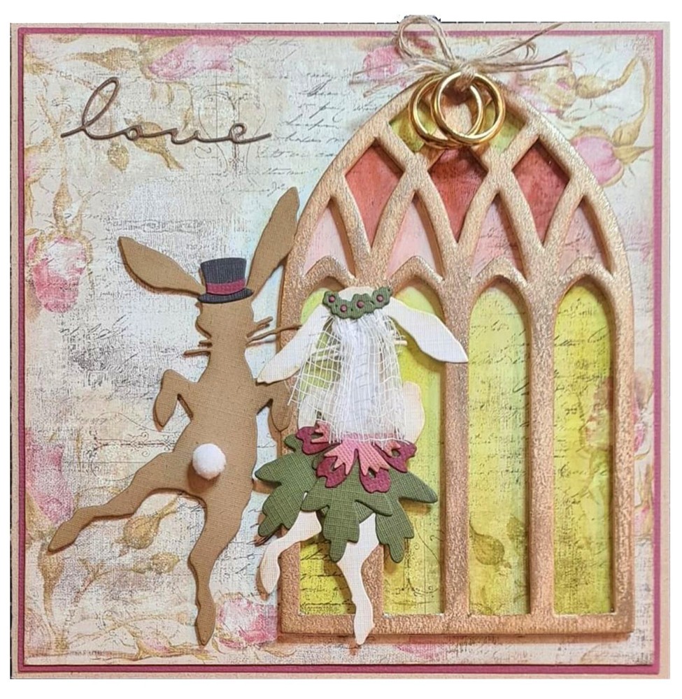 Sizzix Thinlits Bunny Hop 3-pc set #664421 Retail $19.99 designer Tim Holtz