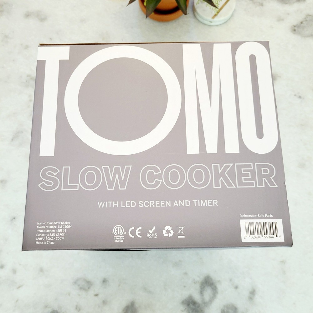 Tomo Digital LCD Programmable Slow Cooker w/ Removable Crock