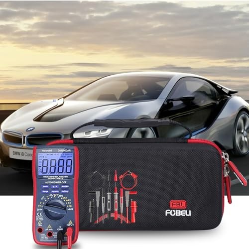 Storage Carrying Case Compatible with AstroAI Digital Multimeter Black