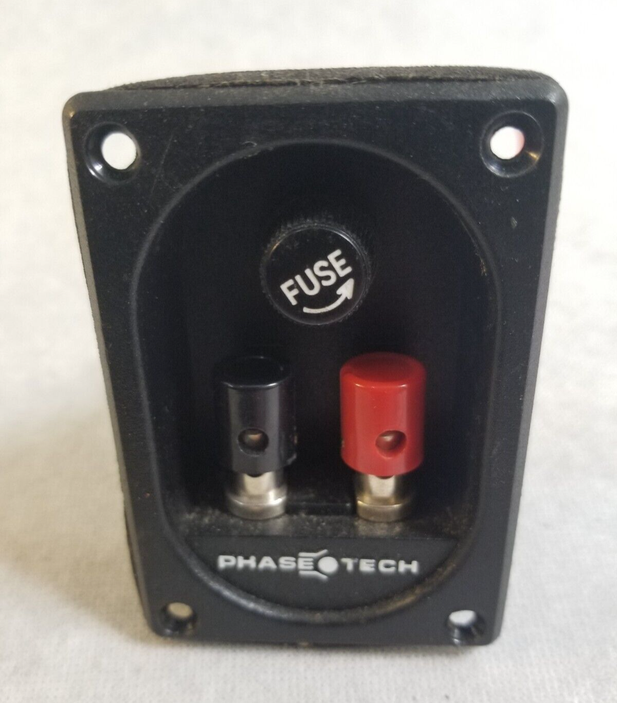 PHASE TECHNOLOGY PC 40 Bookshelf Speaker INPUT TERMINAL w Fuse