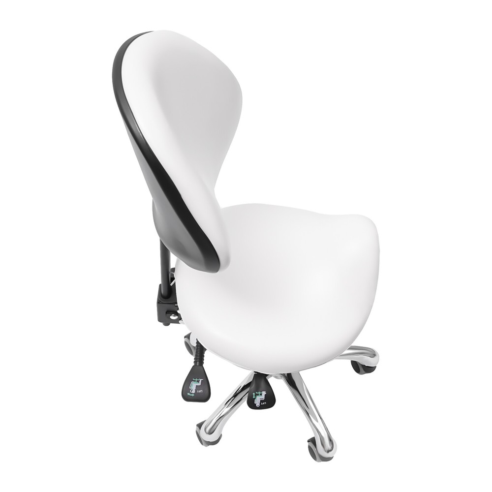 Ergolution Ergonomic Saddle Stool W/ Backrest -Work Stool,Office Stool-Seat