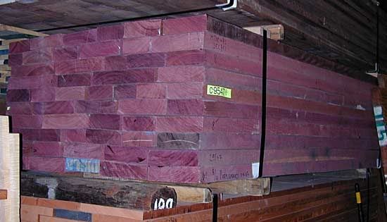 10 BOARD FEET 8/4 EXOTIC PURPLEHEART LUMBER WOOD FAS GRADE