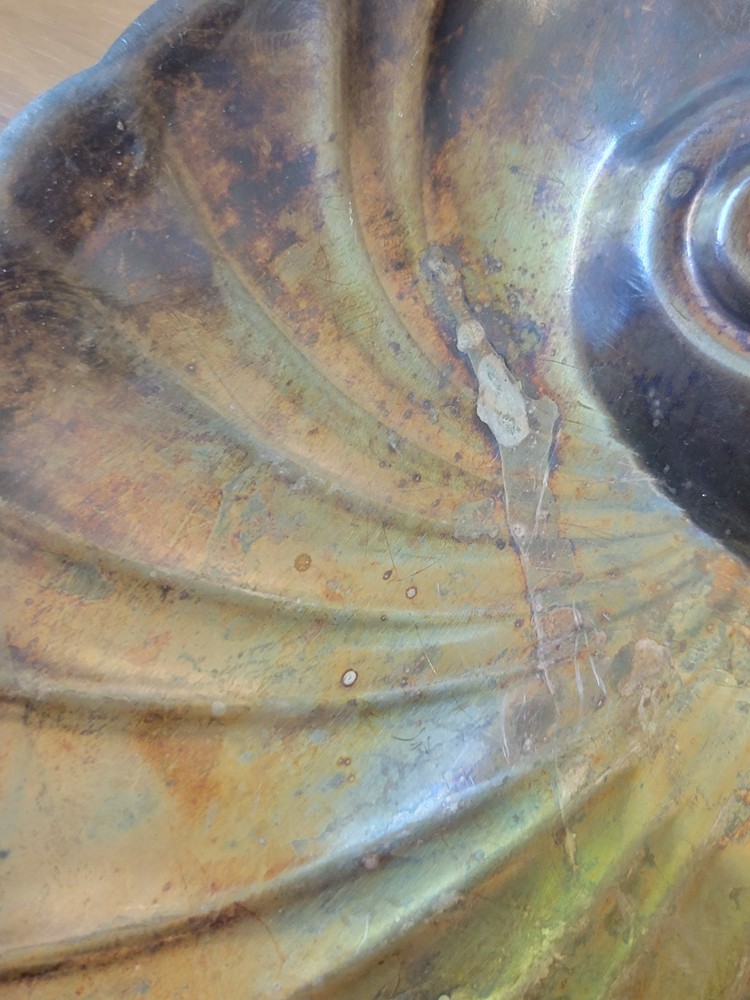 International Silver Company 9" Seashell Dish Platter Catch All Tray