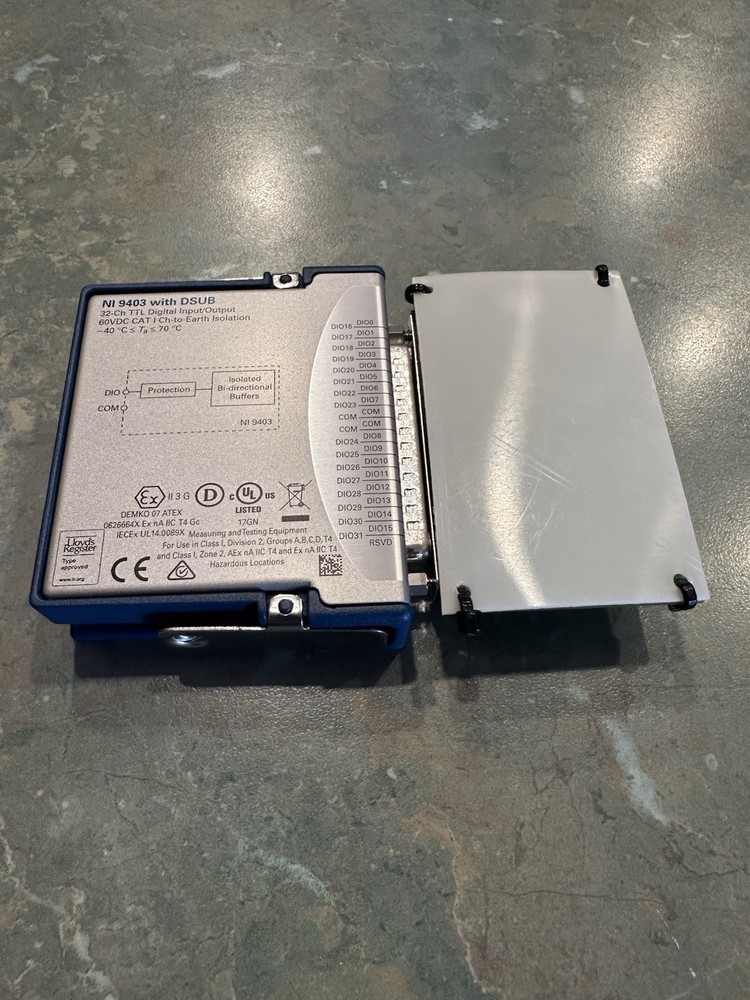 NATIONAL INSTRUMENTS NI 9403 with DSUB 199027C-03L Digital Input/Output Module