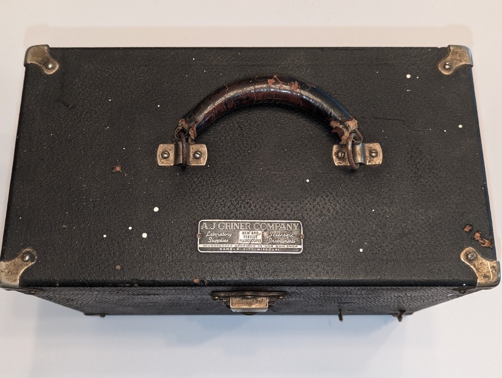 Vintage Spencer Microscope w/ Case, Objectives, Manual & Mechanical Stage