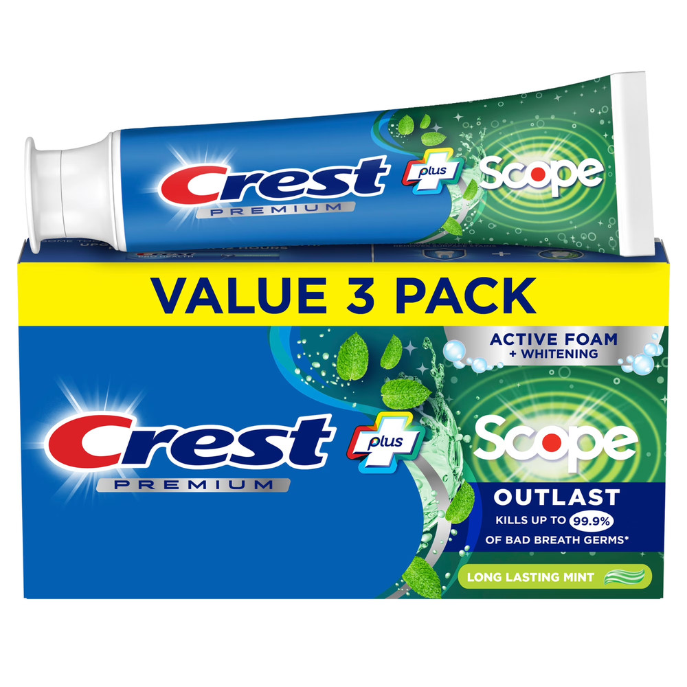 Crest Toothpaste Premium Toothpaste, Mint 5.2 oz - FREE SHIPPING