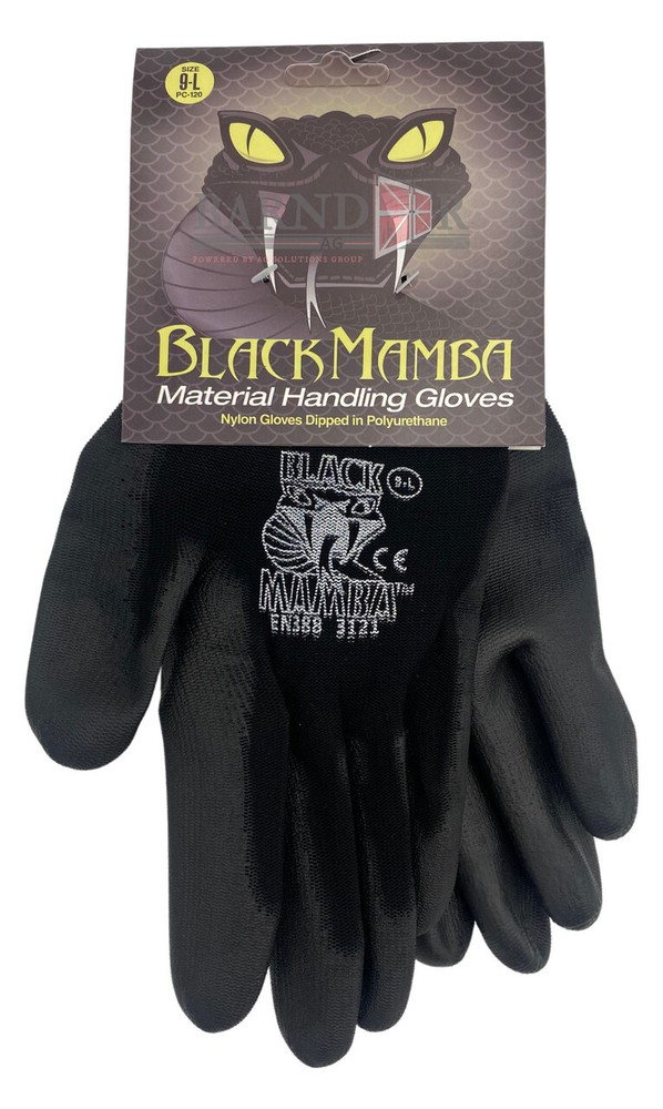 Black Mamba Polyurethane Coated Glove-X-Large | PC130