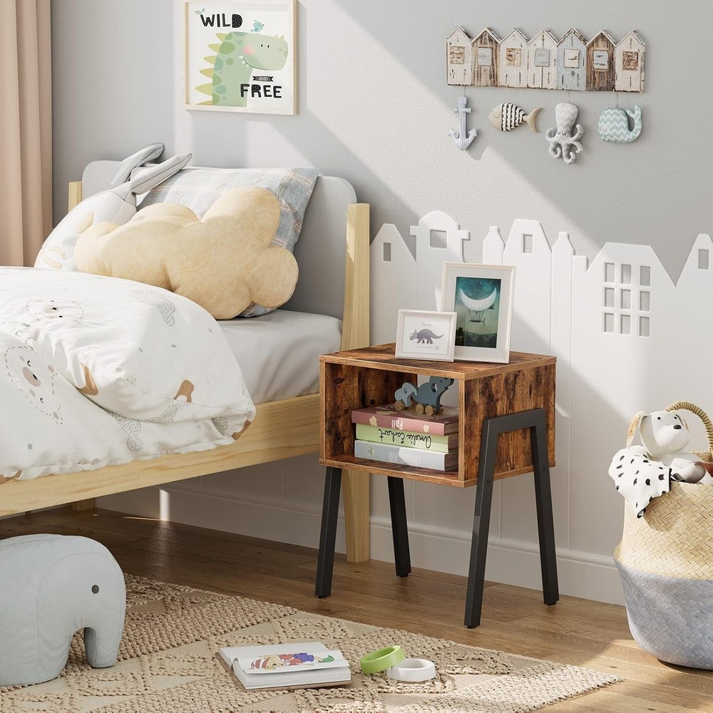 Nightstands Set of 2 Stackable End Table Side Table Bedside Tables W/ Open