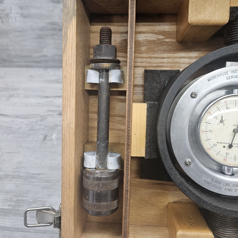 MOREHOUSE 5000 LB CAPACITY RING DYNAMOMETER CALIBRATOR