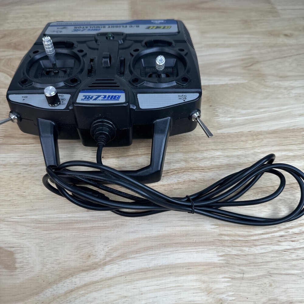 Blitz RC R/C Flight Simulator USB No Battery Required Tested Working