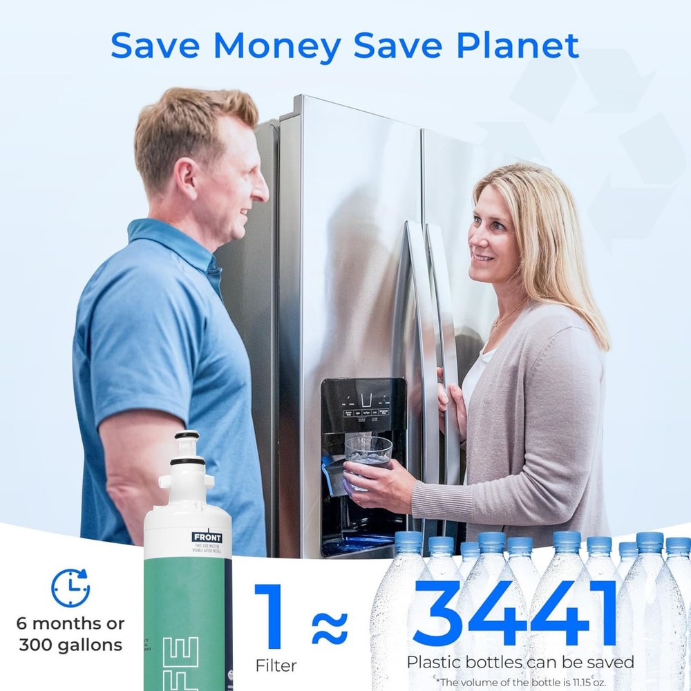 For GE RPWFE Filter Replacement Refrigerator Water Without Chip Material Plastic