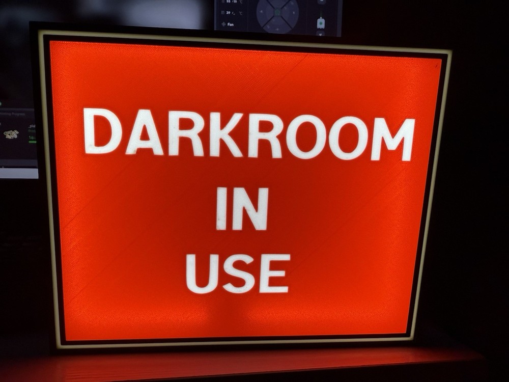Darkroom In Use LED Light Box