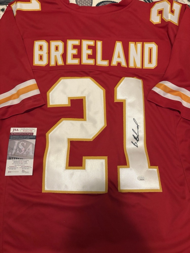 Bashaud Breeland Signed Autograph Custom Jersey (JSA COA) KC Chiefs