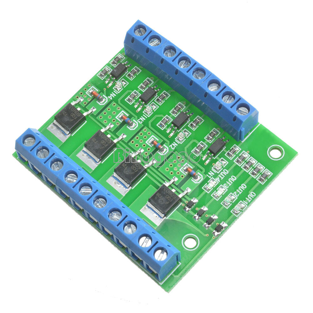 1x trigger switch module 4-way FET MOS DC control for PWM motor pump LED