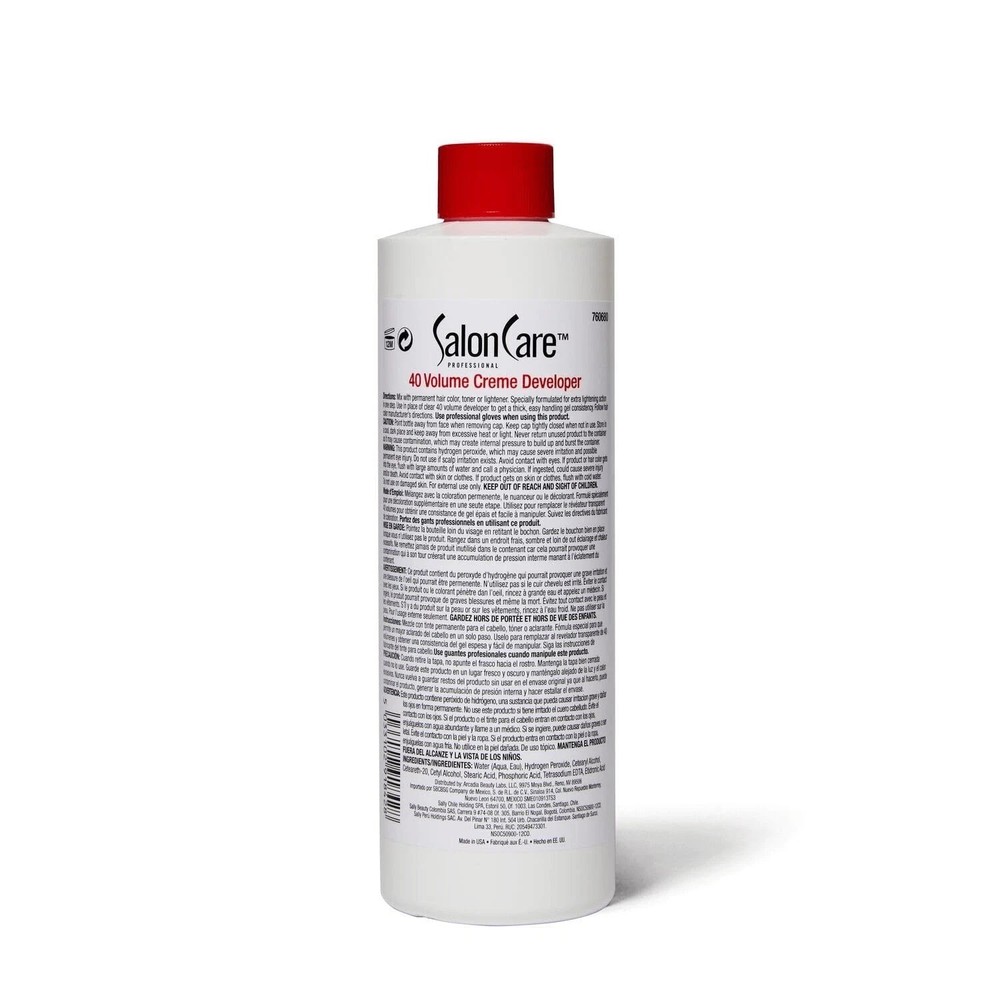 Salon Care 40 Volume Creme Developer 16 Oz