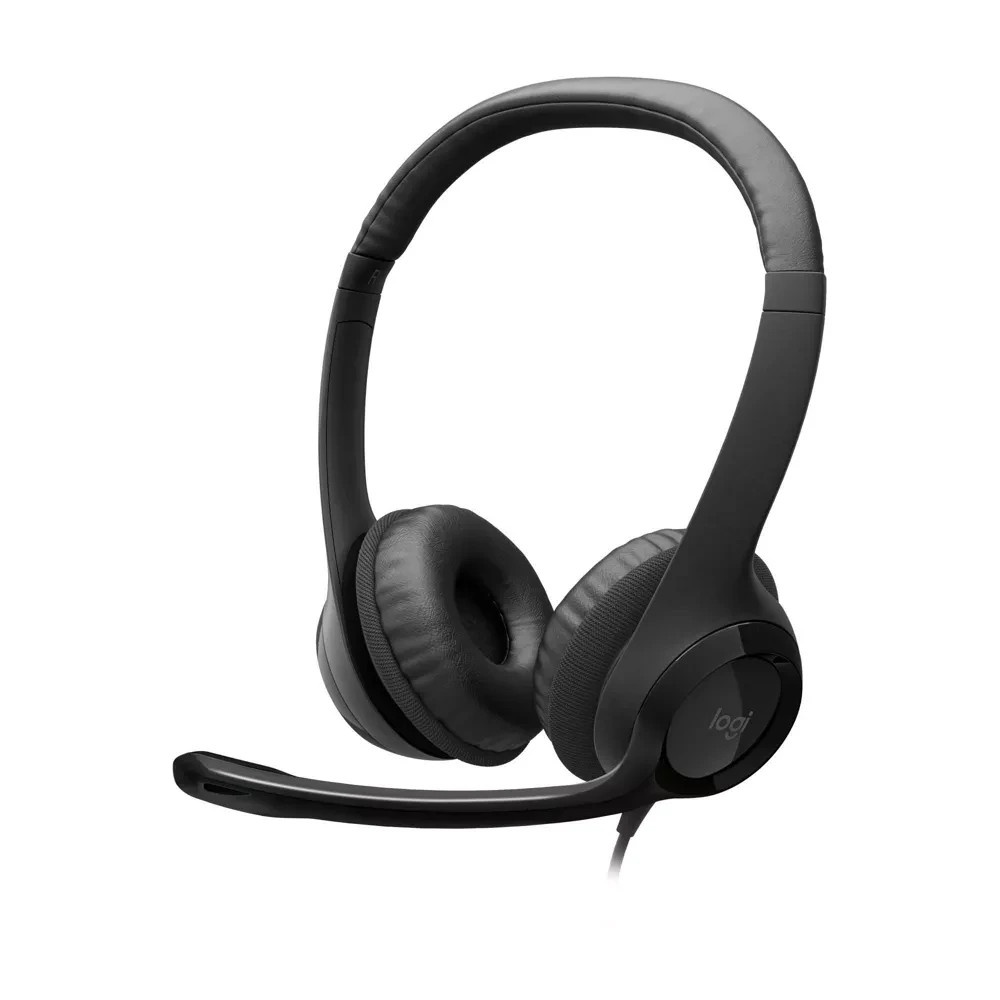 Brand New Logitech H390 USB Wired Computer Headset (981-000310) - Black