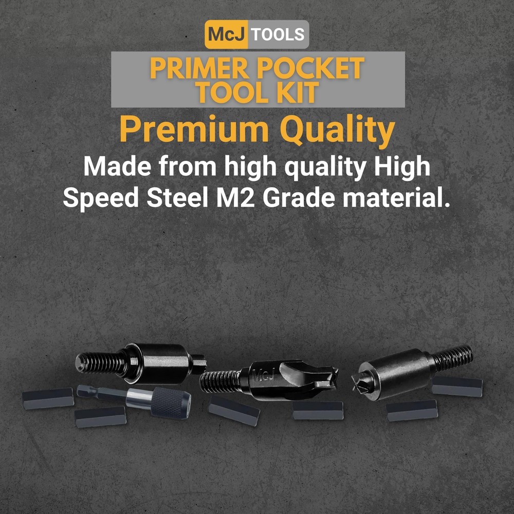 McJ Tools Reloading Primer Pocket Tool Kit Combo