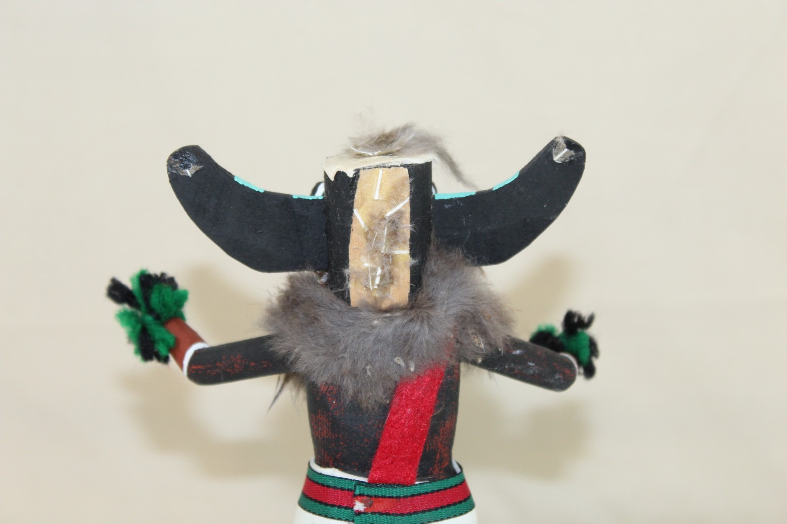 Vintage Hopi Pueblo 7.25" Kachina Doll "Broad Face" Signed C. King