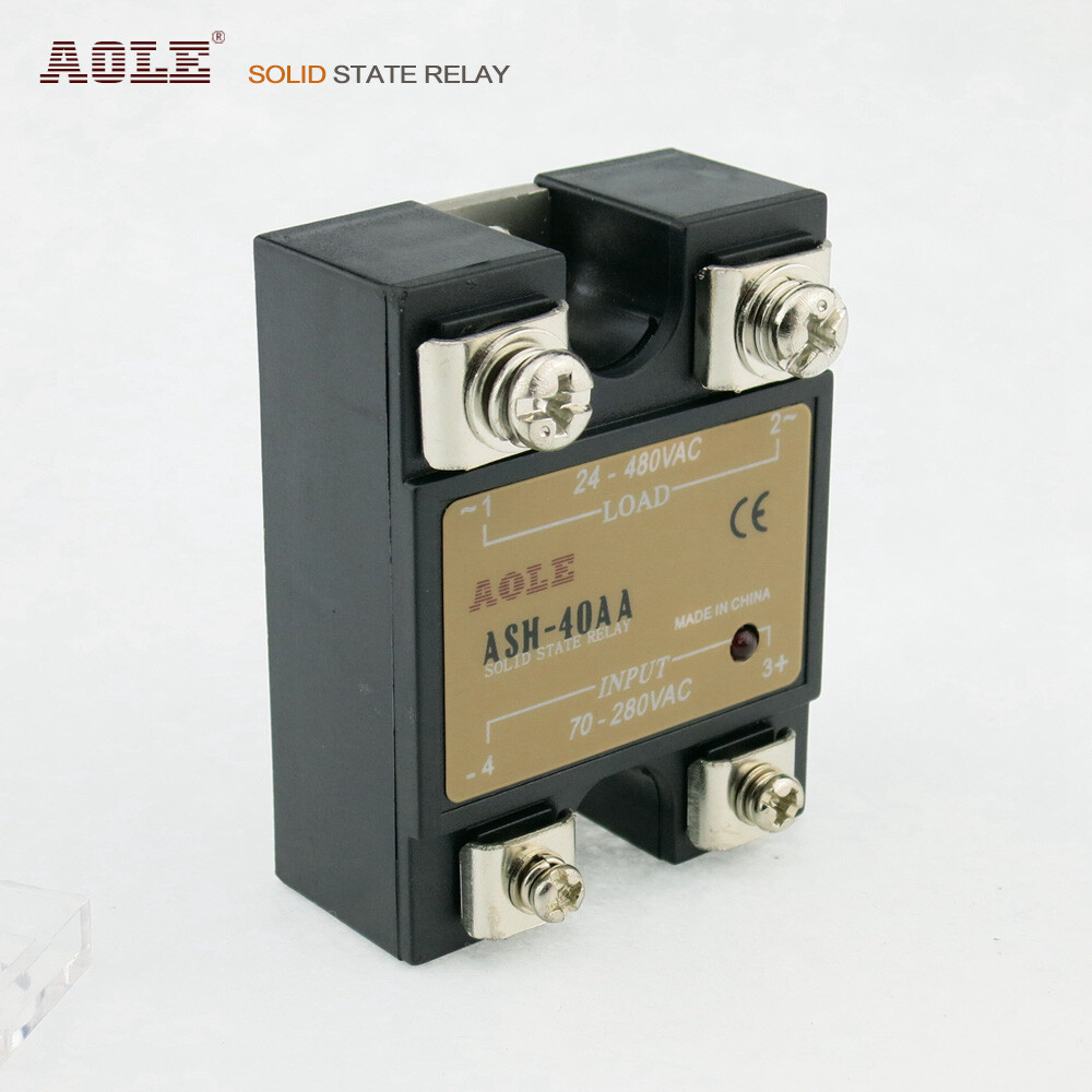 AC-AC 40ASSR Single-phase AC solid state relay ASH-40AA 24-480VAC
