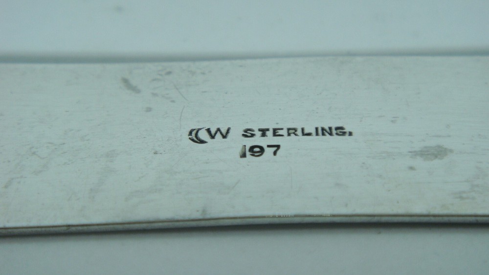 ANTIQUE WATROUS MFG. CO STERLING SILVER RECTANGULAR NAPKIN RING