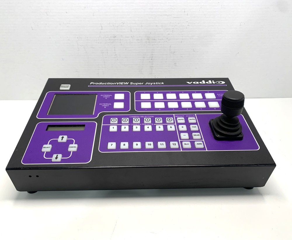 Vaddio ProductionView Super Joystick Camera Controller Power Tested