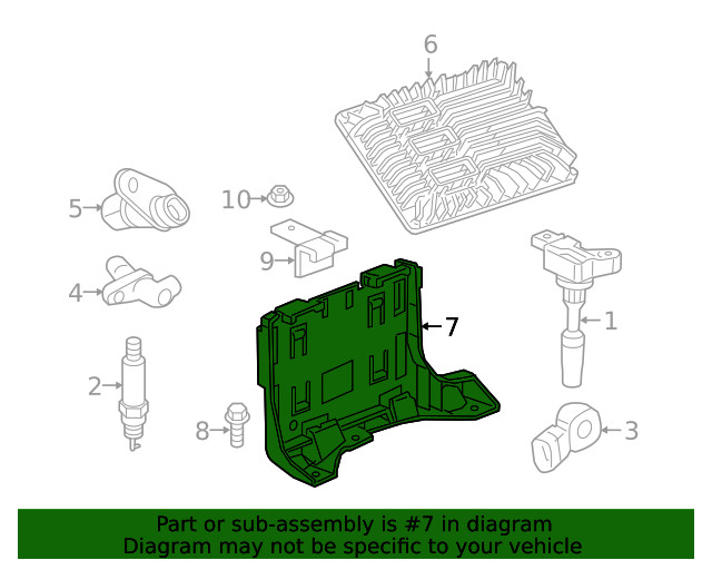 Genuine GM Engine Control Module Bracket 23433365