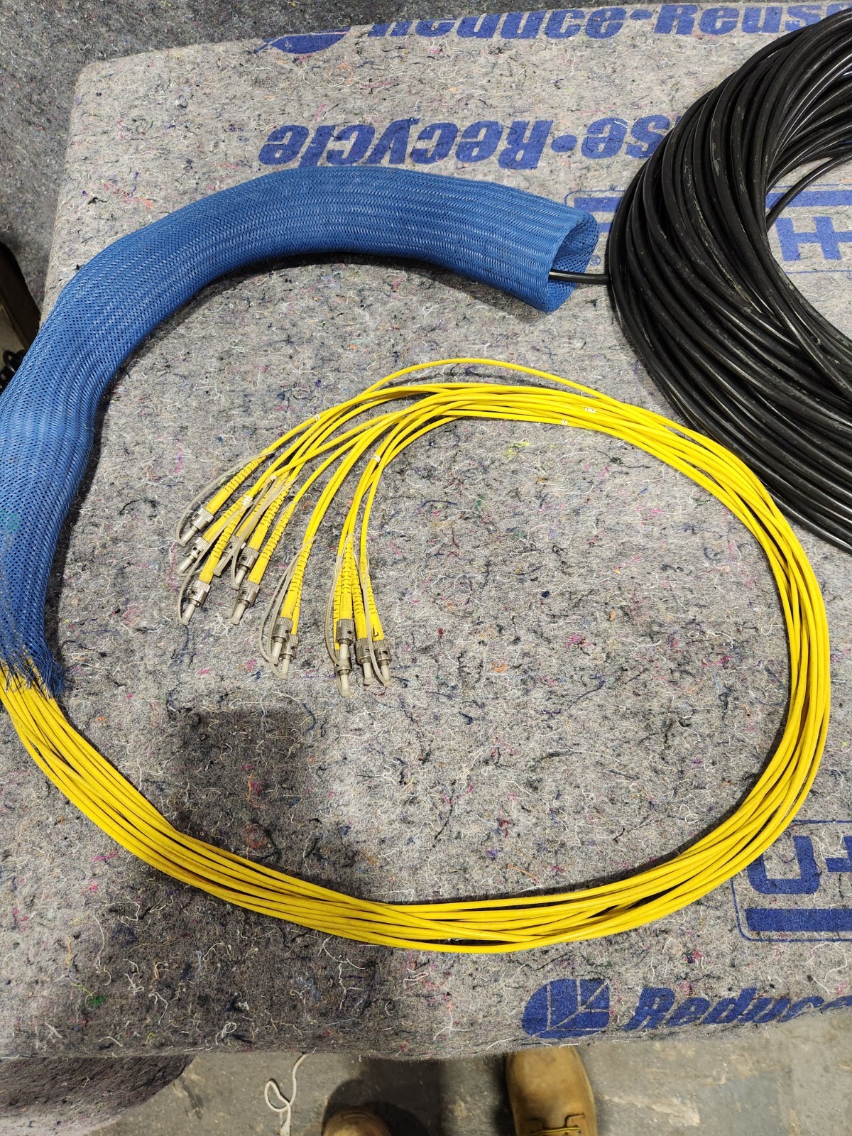 250' Telecast System TAC 12-Strand ST/ST Broadcast Single Mode Fiber Optic Cable