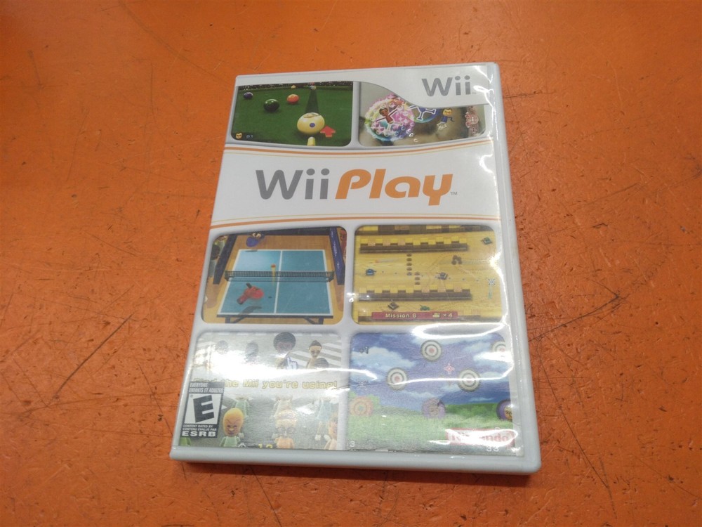 ⭐️⭐️⭐️⭐️⭐️ Wii Play Nintendo Wii **Empty Case** w Manual