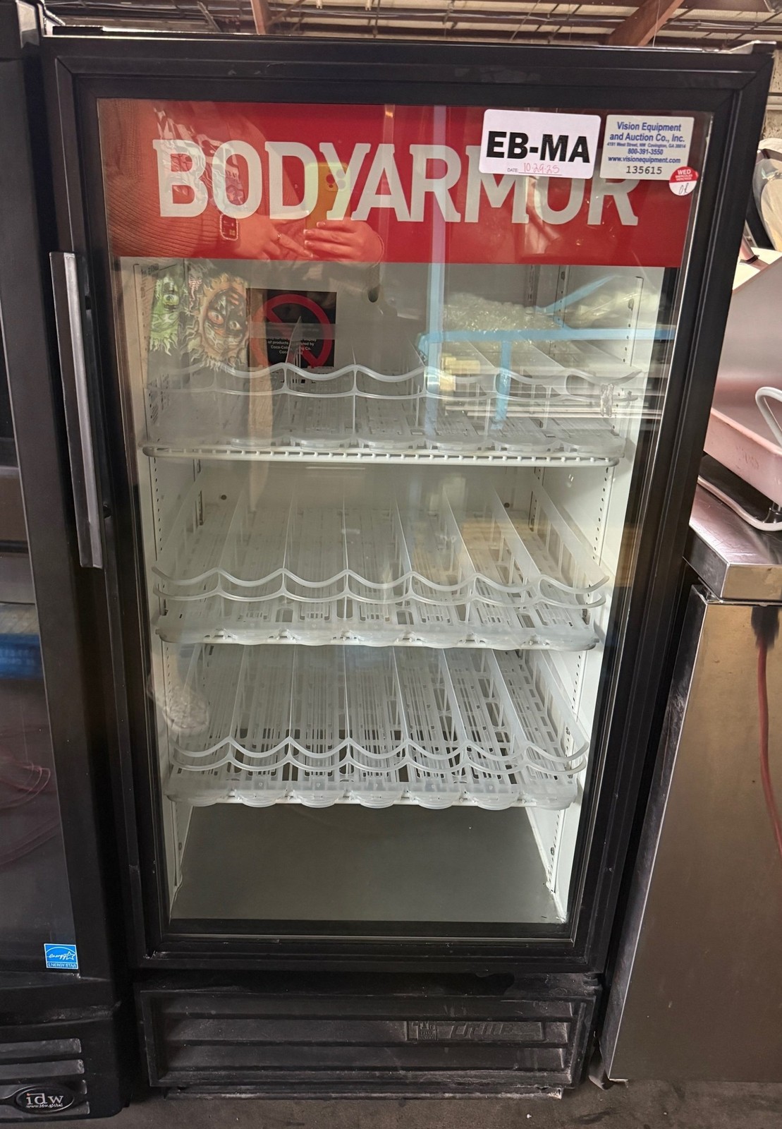 TRUE GDM-10 SINGLE GLASS DOOR REFIGERATOR MERCHANDISER COOLER