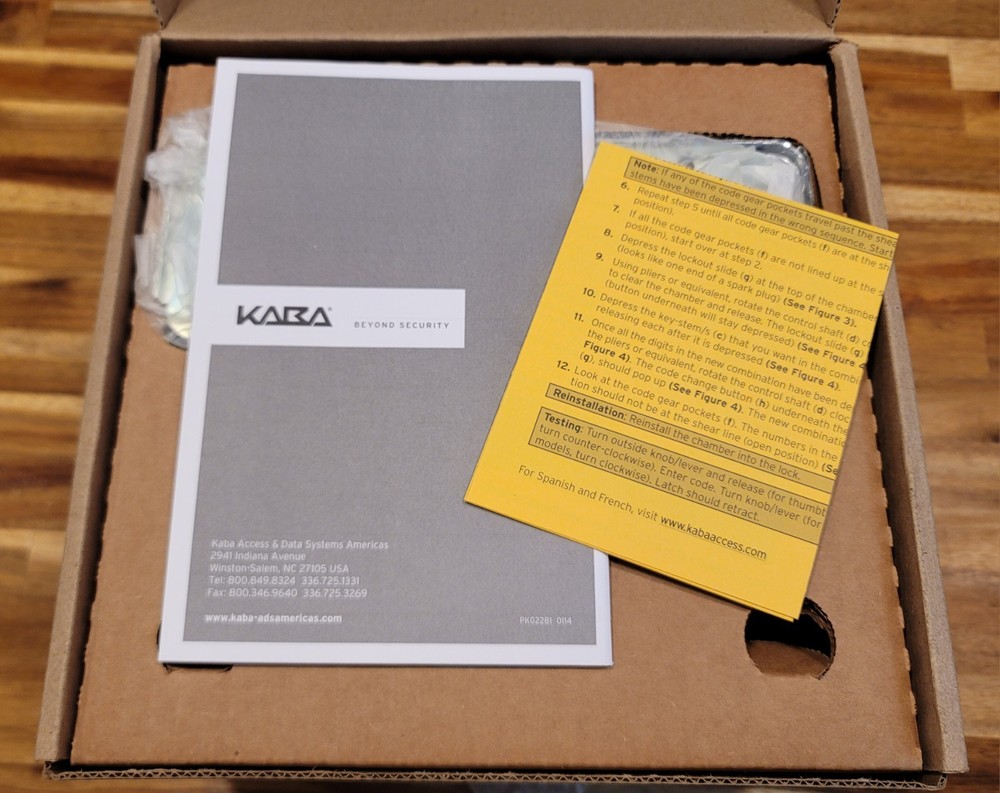 Kaba Simplex LR1011-26D-41 Mechanical Pushbutton Door Lock Satin Chrome RH New