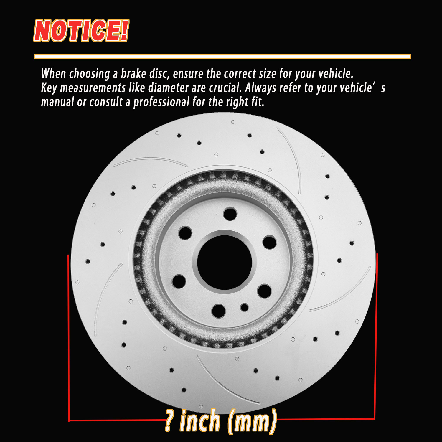Front Rear Drilled Brake Rotors + Ceramic Brake Pads For 2014-2020 Chevy Impala