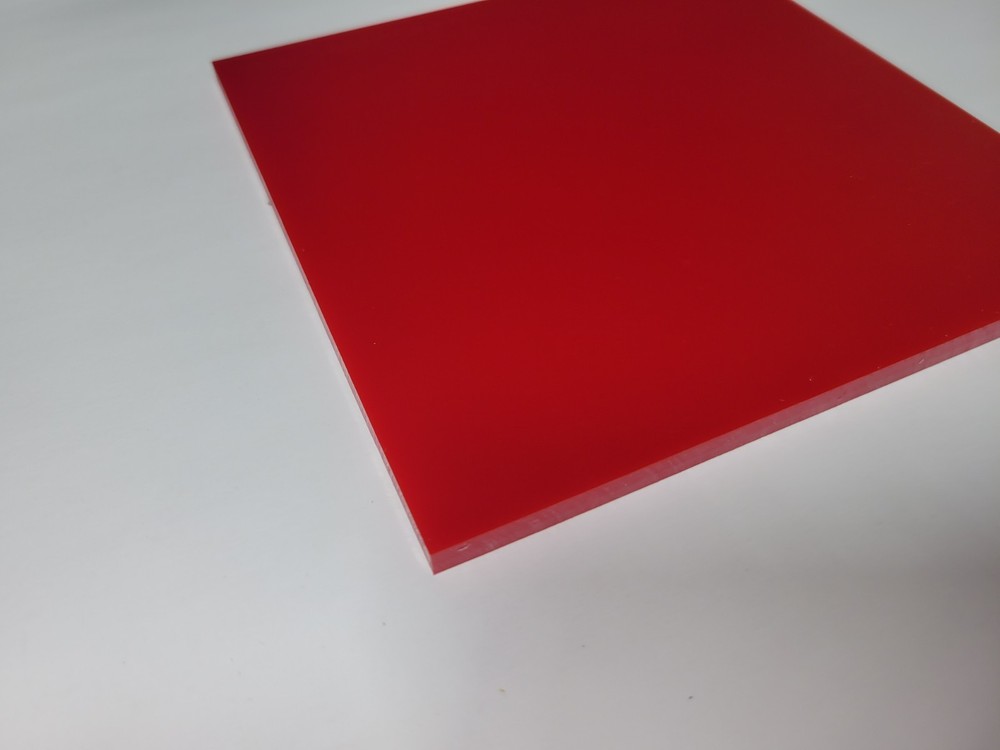 1/4" x 6" X 6" URETHANE / POLYURETHANE 95 A RED SHEET, ELASTOTUFF
