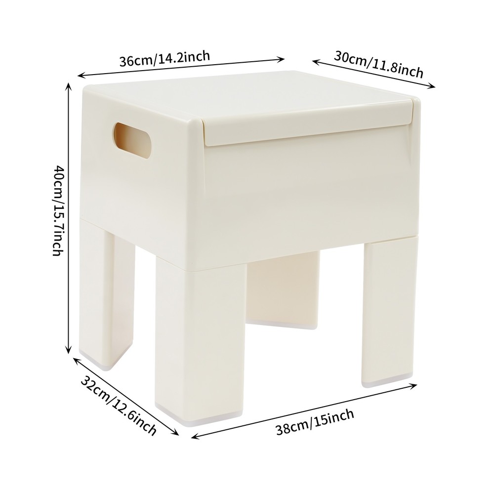 Multifunctional End Table Small Side Table for Bedroom Dorm and Small Spaces