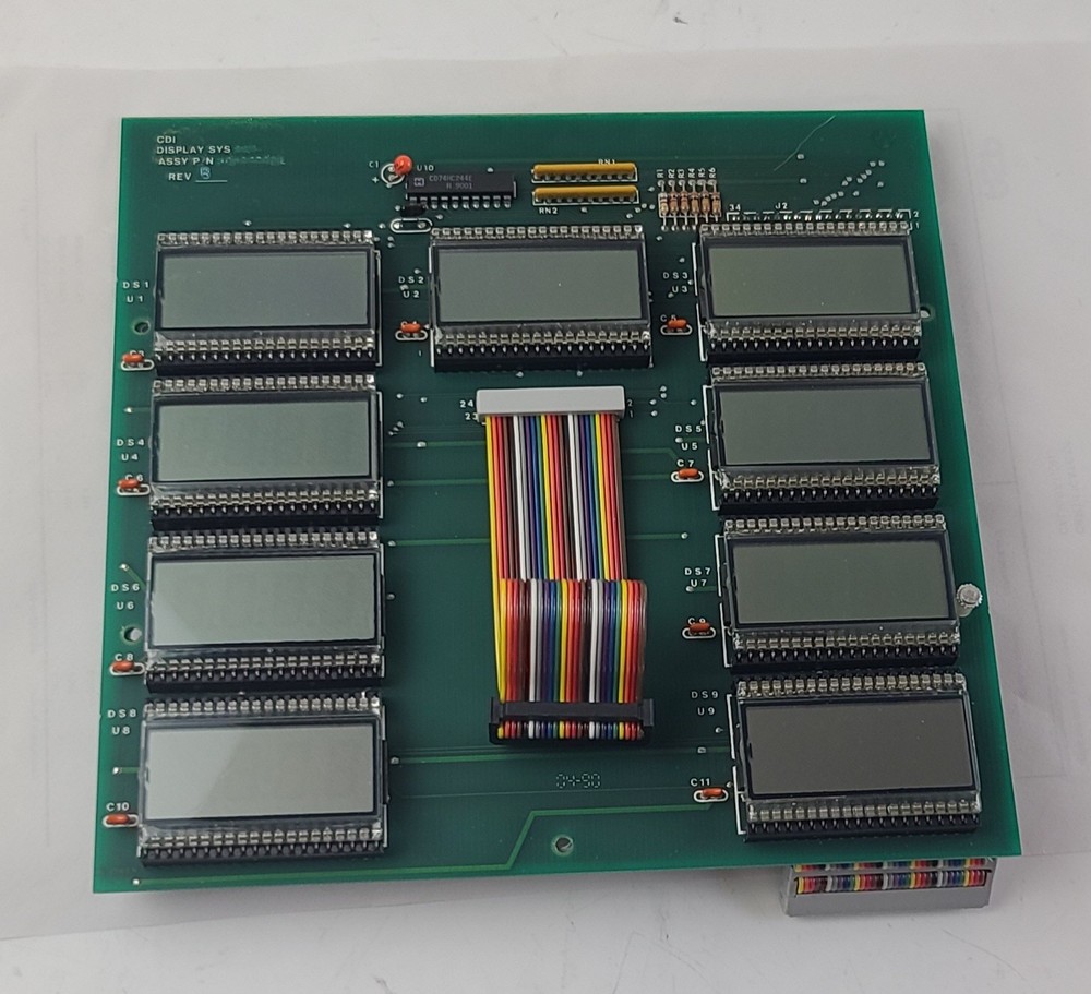 Circuit Board With 9 LCD DIP Chip Modules