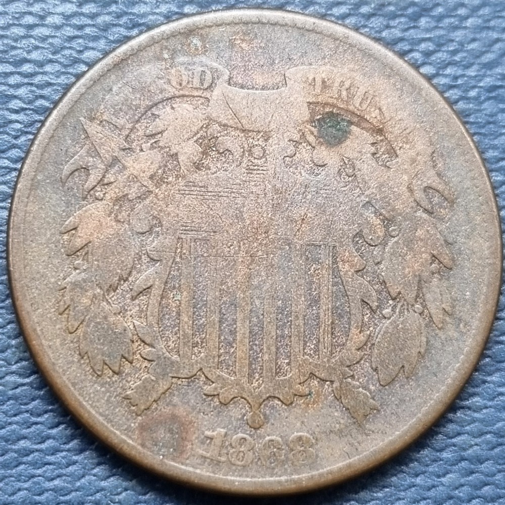1868 Two Cent Piece 2c Type Coin Better Grade #97008