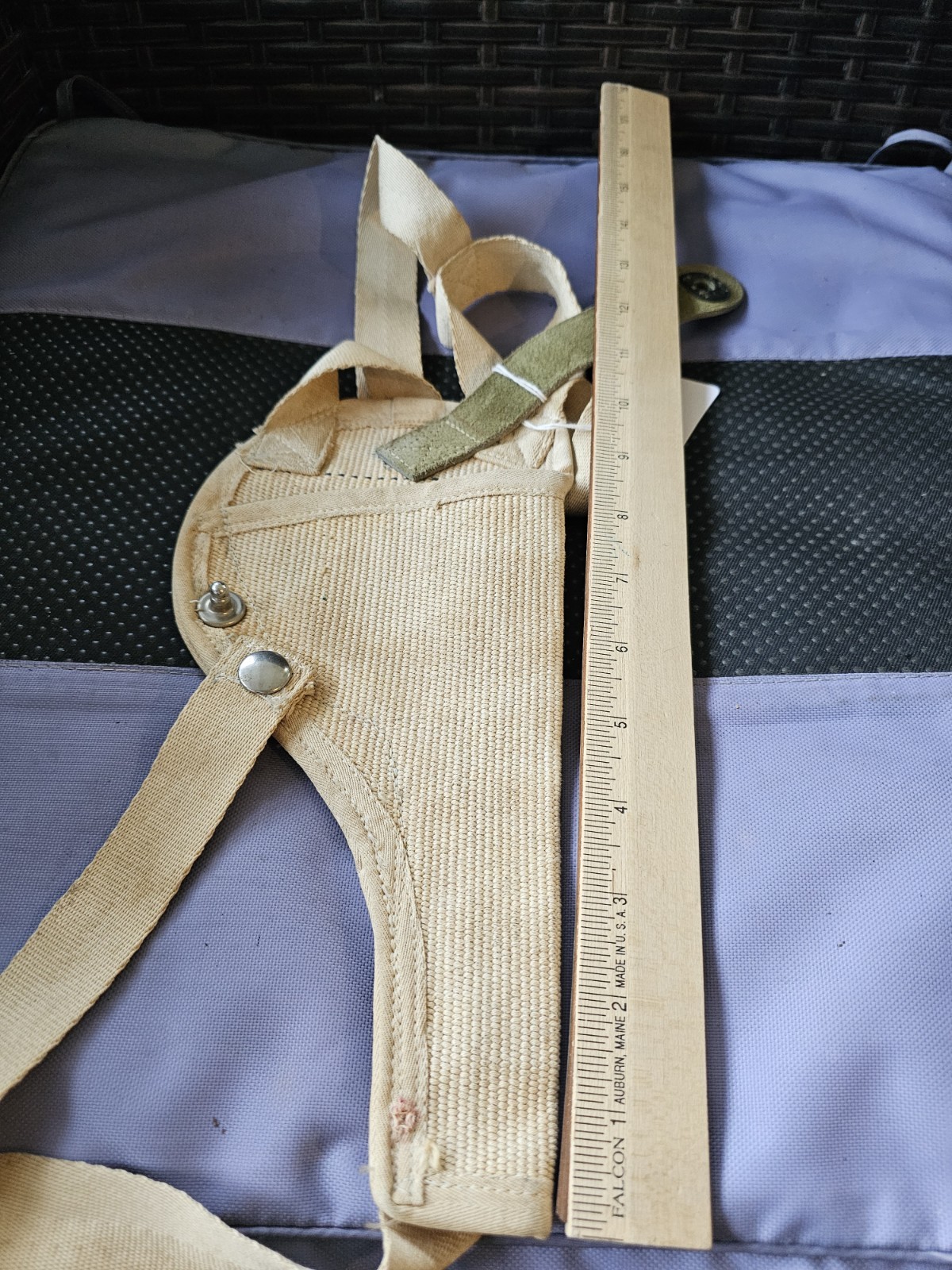 Vintage British holster Canvas Unknown Caliber Pre Owned Condition #11