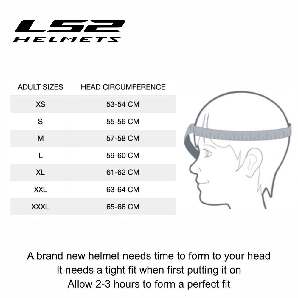 LS2 FF910 Advant II Helmet Tape Black White