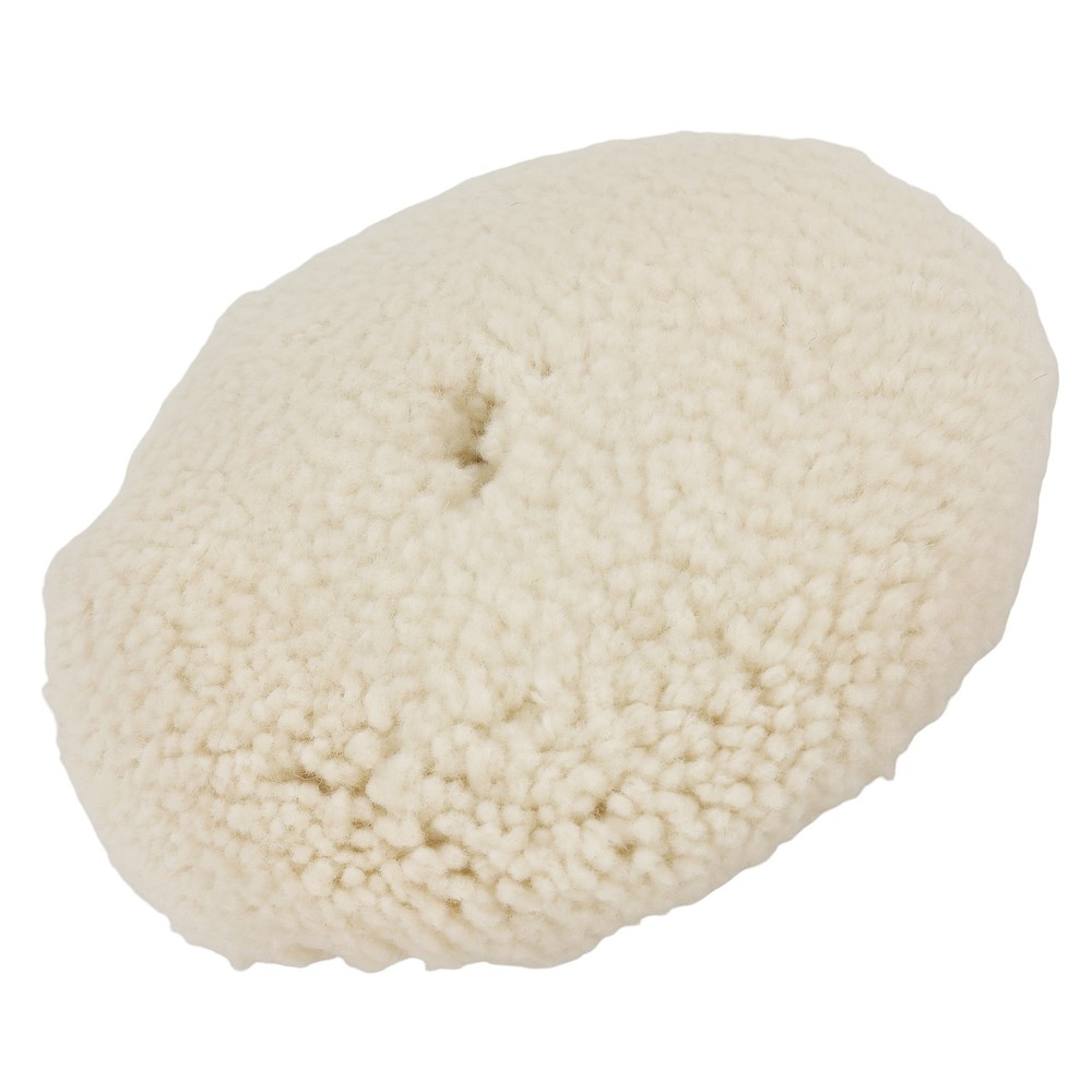 7 Inch Wool Polishing Sponge Pad Hook Loop for Buffer Compound Backing Plate