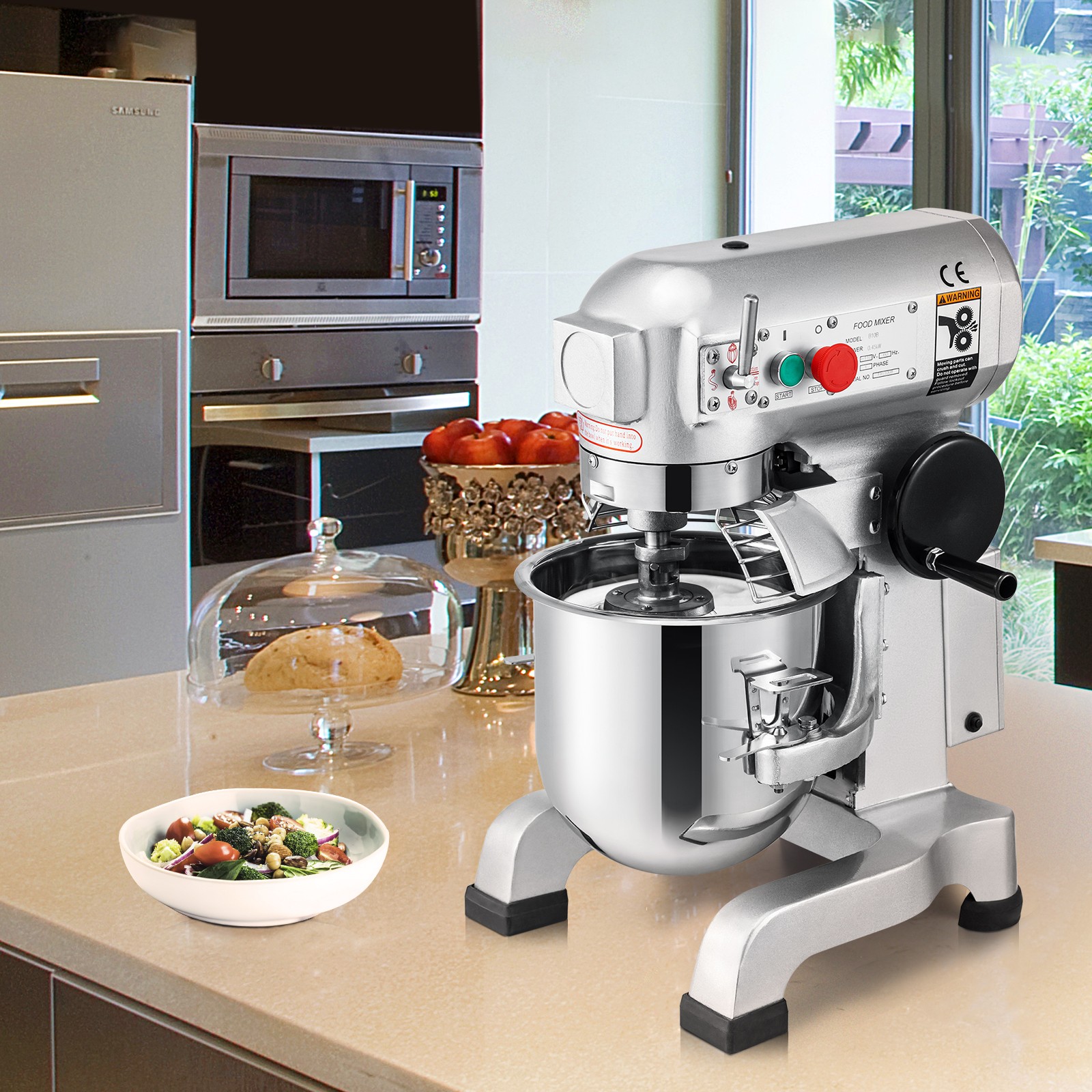 VEVOR Commercial Mixer Dough Mixer 20Qt Industrial Mixer for Bakery, 3-Speed