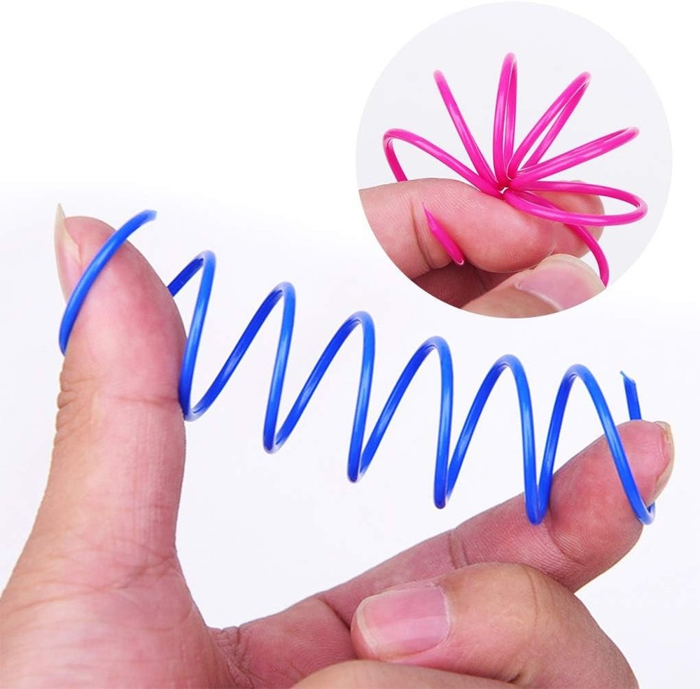 Interactive Cat Spiral Creative Spring Toy to Kill Time & Keep Fit Sturdy &