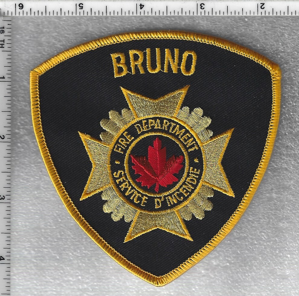 Bruno Fire Department  (Saskatchewan, Canada)  Shoulder Patch
